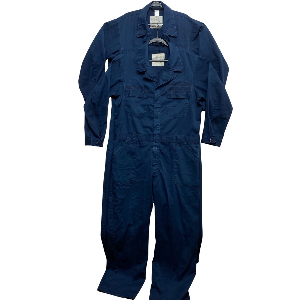 UNICOR Coveralls Mens 48R Navy Utility 8405-01-057-1493 Distressed Military